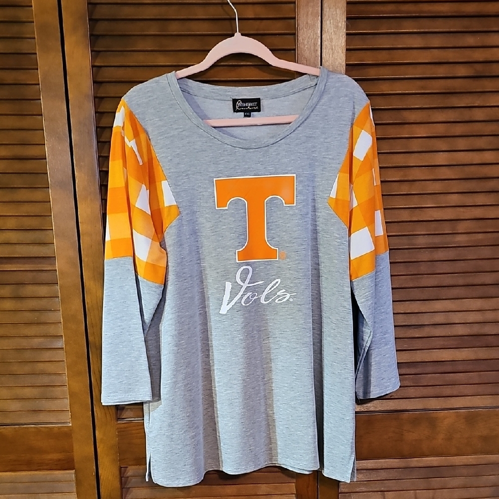 Champion Women's Gray and Orange Tunic Top